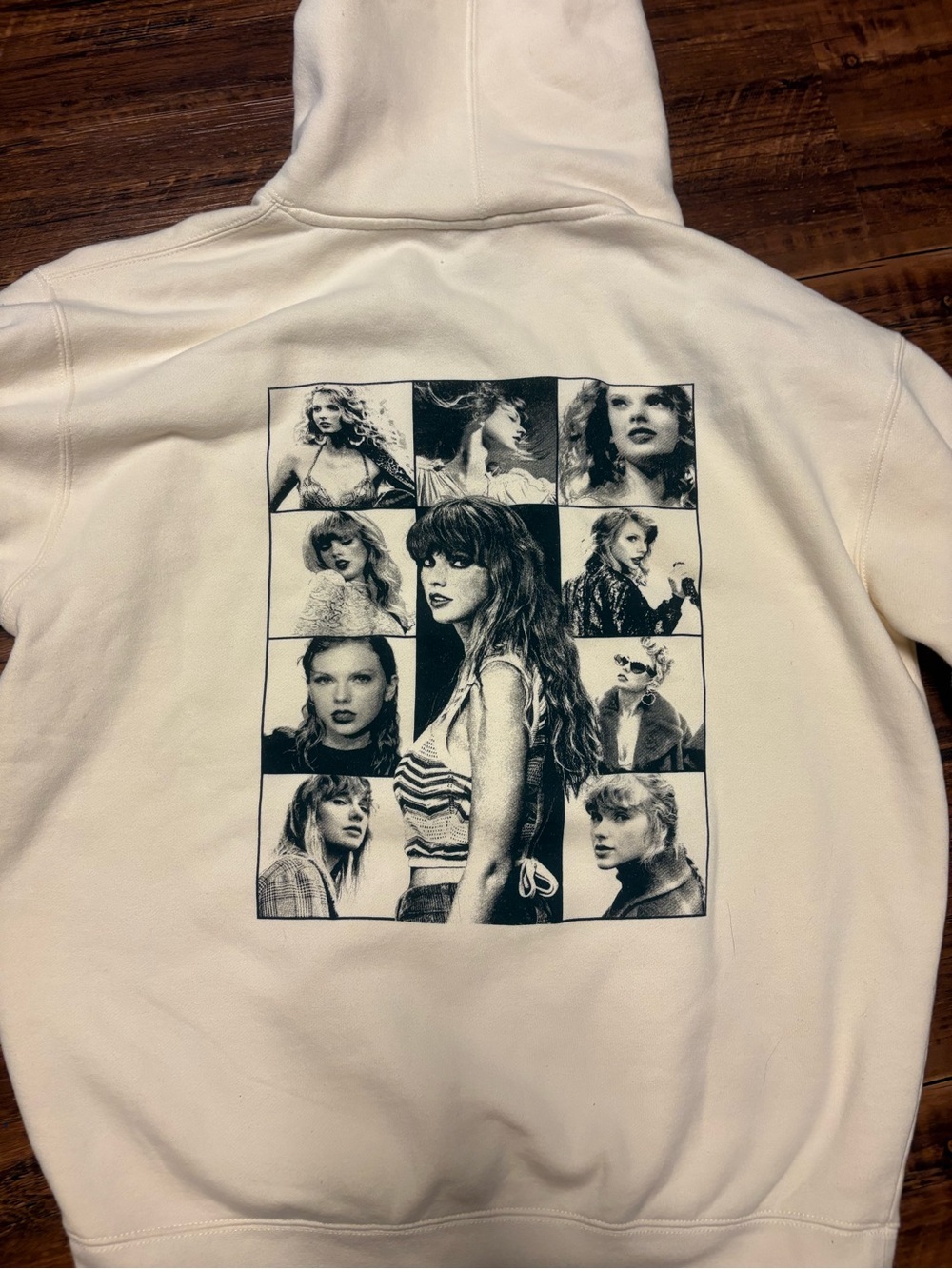 Taylor Swift Hoodie Large 2023 The Eras Tour Official Merchandise Beige Concert